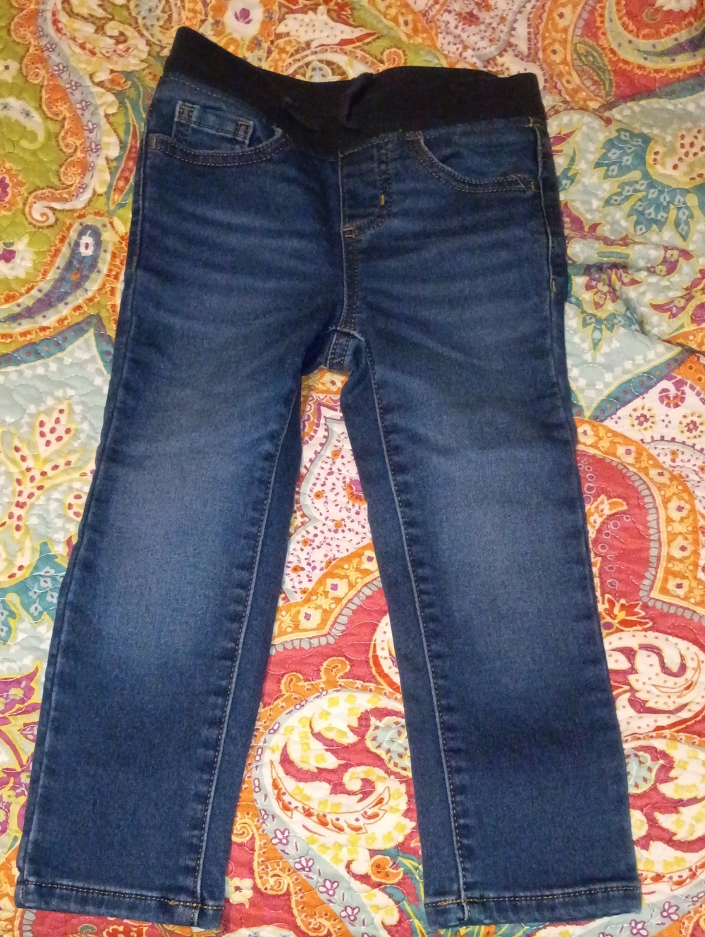 Kids Dark Wash Stretch Jeans - Blue